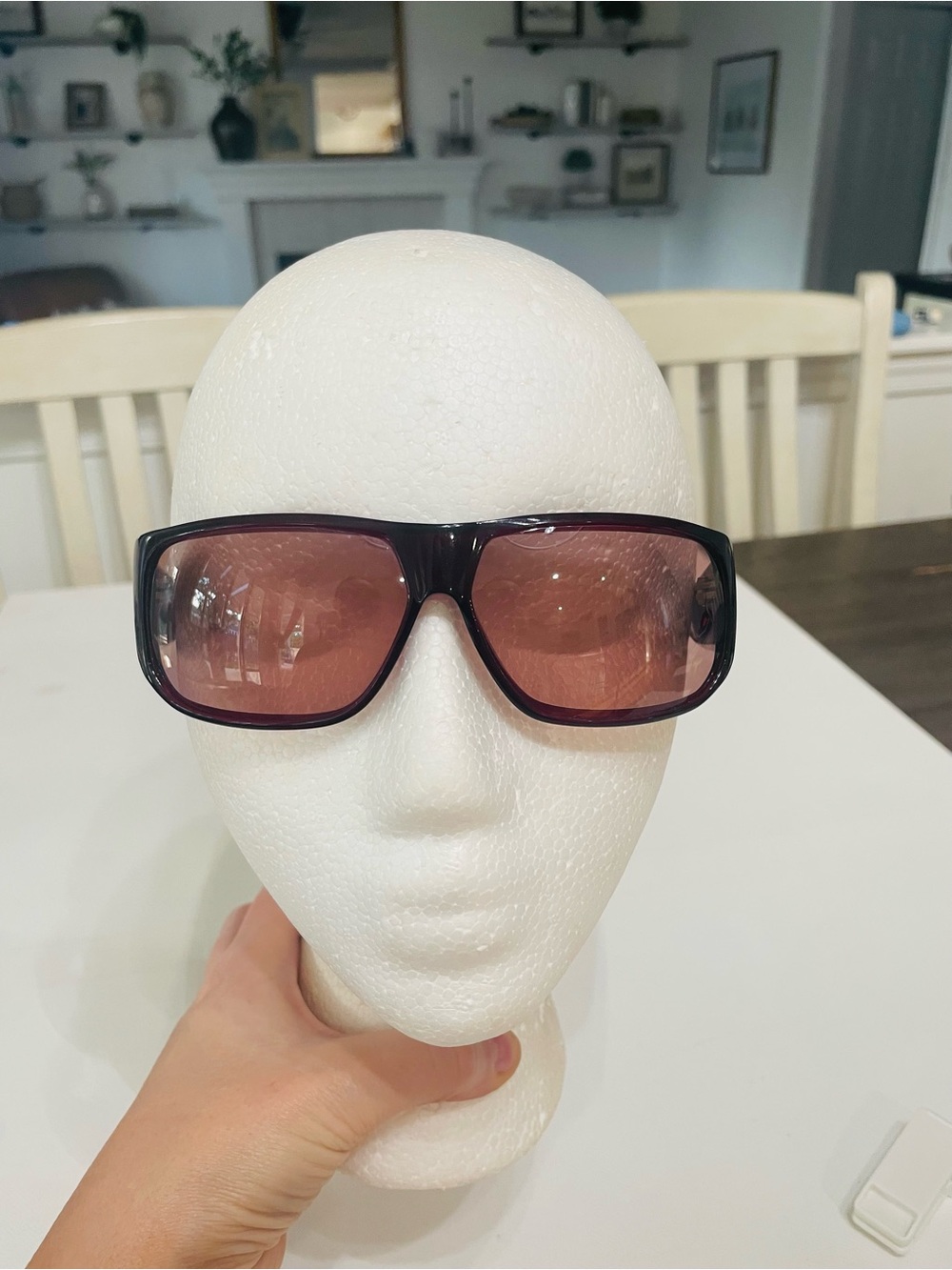Valentino VAL 1141/S Burgundy Shield Sunglasses Made in Italy Designer Eyewear